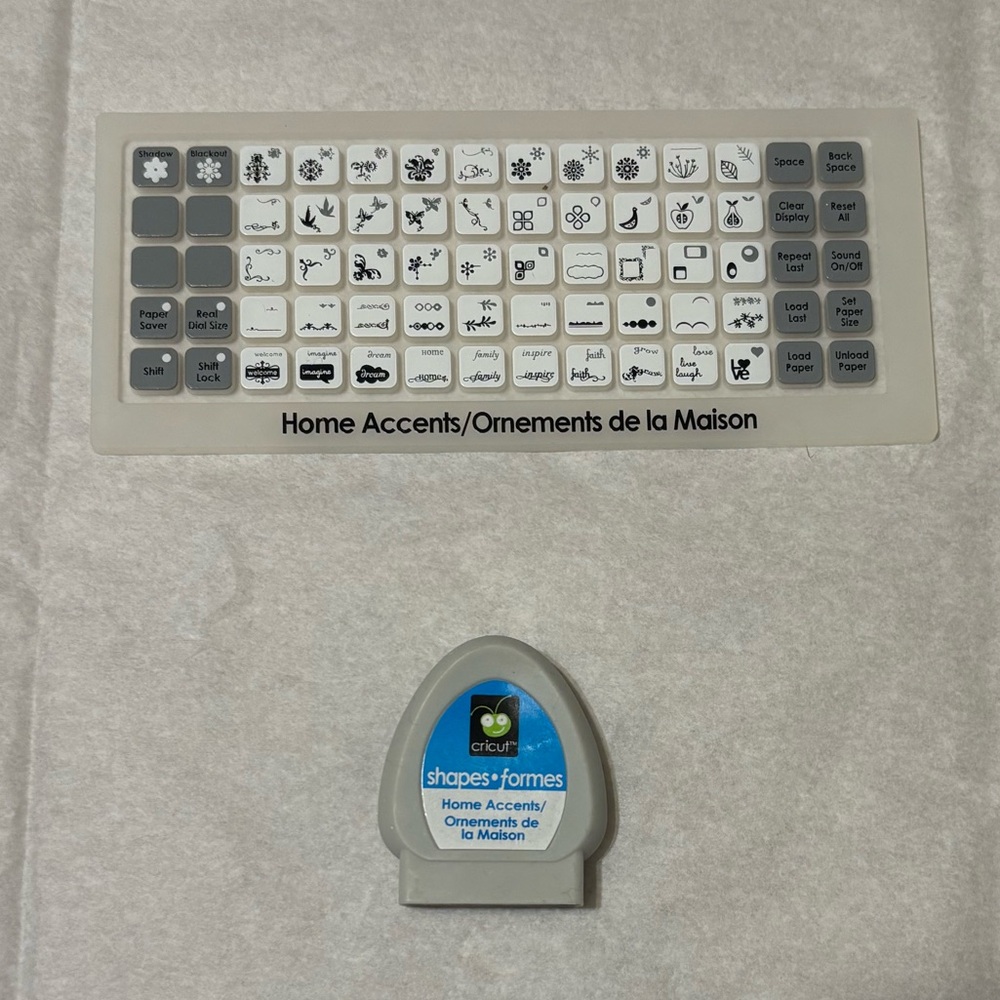 Cricut Home Accents Cartridge & Overlay